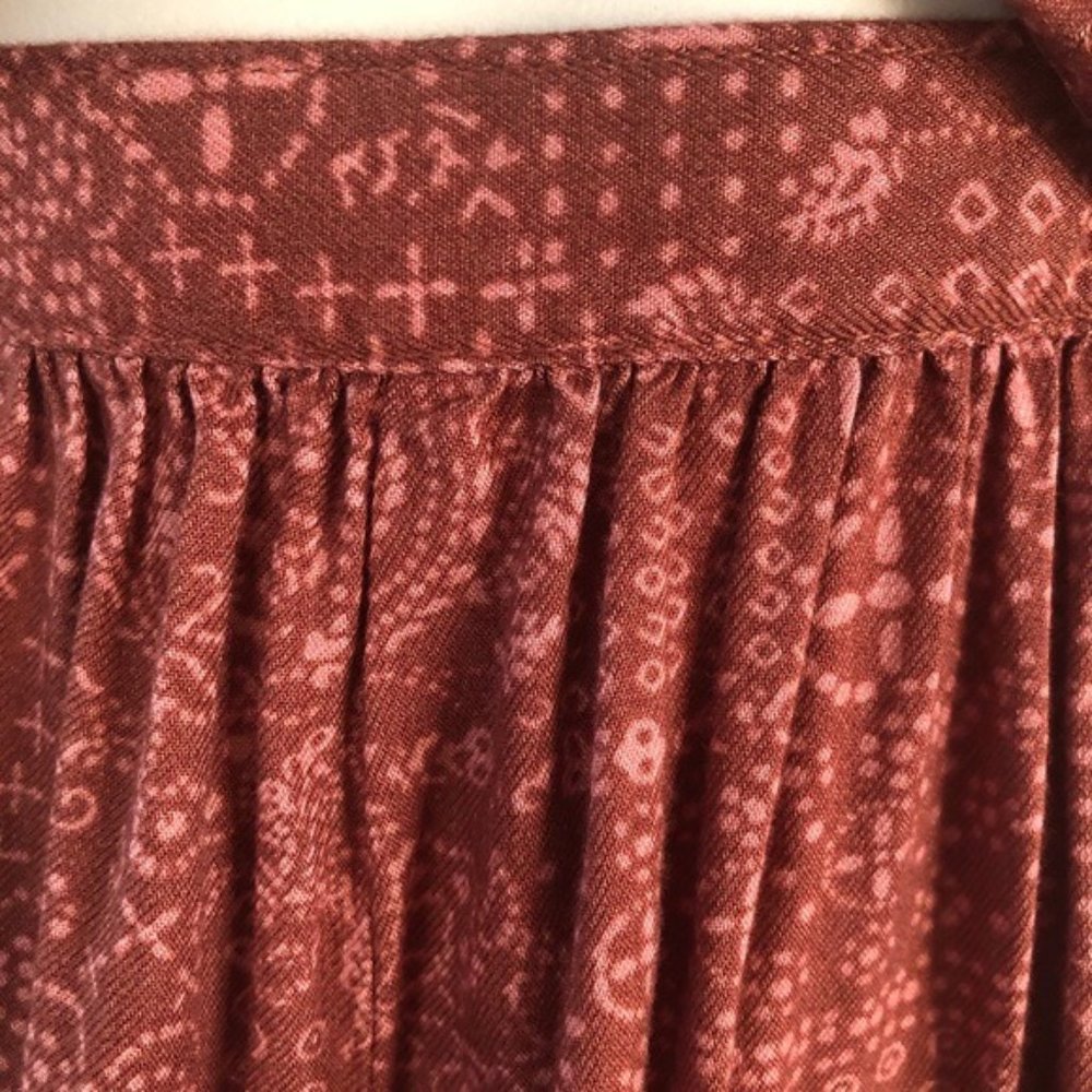 FLASH SALE ITEM! BOHO BURNT ORANGE ROMPER WITH POCKETS & CUTOUT - Picture 5 of 11